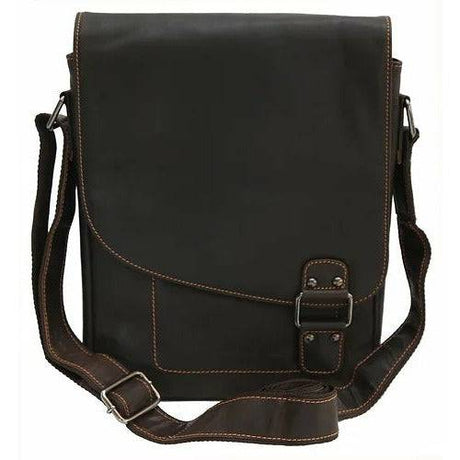 Kingston Leather Shoulder Bag — Brown