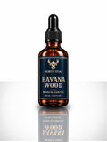 North Stag Havana Wood Beard & Hair Oil, 50 mL amber dropper bottle